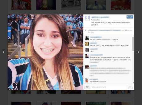 Jovem chora, nega racismo e pede desculpas a Aranha e Grêmio Patriciagremistainstagram02