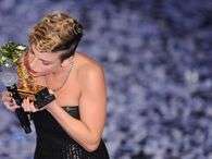 O 62� Festival de Sanremo, que terminou na madrugada deste domingo (19), teve um p�dio exclusivamente feminino. Em primeiro lugar ficou Emma, com a m�sica Non e' l'inferno. Foto: AFP