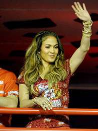 Jennifer Lopez veio passar o seu primeiro Carnaval no Rio de Janeiro. Foto: AFP