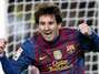 Messi joga como maior do mundo e comanda Barcelona. Foto: AFP