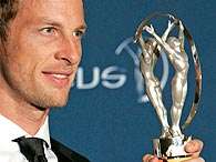 Button ainda recebeu Laureus de surpresa de 2009. Foto: AP