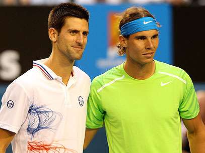 Novak Djokovic e Rafael Nadal disputam a final do primeiro Grand Slam da temporada. Foto: Getty Images
