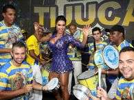 Gracyanne Barbosa mostrou que est� com tudo em cima para se apresentar no samb�dromo. Foto: Daniel Pinheiro/Divulga��o