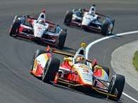 H�lio Castroneves fez o segundo tempo desta ter�a em Indian�polis. Foto: John Cote/IMS/Indy Car/Divulga��o