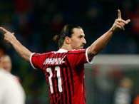 Ibrahimovic, do Milan, comemora mais uma vit�ria no Campeonato Italiano Foto: Getty Images