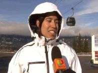 Snowboarder compara prancha a pneus do automobilismo. Foto: Reprodu��o