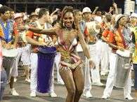 Rainha de bateria da Est�cio de S� participou do ensaio t�cnico da agremia��o realizado na Marqu�s de Sapuca�. Foto: Anderson Borde/AgNews