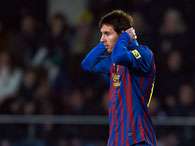 Messi lamentou resultado deste s�bado que deixou Barcelona longe do Real. Foto: Getty Images