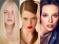 As jovens modelos Luiza Collet, Stefani Brietzig e Nathaline Bachi são algumas das apostas para 2012. Foto: Divulgação/Montagem