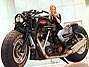 A Gunbus tem 1,48 m de altura e � considerada a maior moto do mundo. Foto: EFE