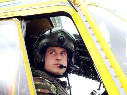 Pr�ncipe William iniciou sua miss�o como piloto de helic�ptero nas Malvinas, segundo o minist�rio brit�nico da Defesa. Foto: EFE