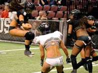 Lingerie Bowl, final da Lingerie Football League (LFL), foi disputada entre Los Angeles Temptation e Philadelphia Passion. Foto: Getty Images