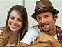 Antes de cantar, Sandy e Jason Mraz se encontram no camarim. Foto: Reprodu��o