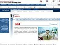 P�gina retirada do ar nesta sexta-feira pela Secretaria de Seguran�a P�blica Paulista. Foto: Reprodu��o