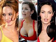 Angelina Jolie, Larissa Riquelme e Megan Fox est�o na lista de mulheres que amamos. Foto: Arte Terra