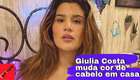 Giulia Costa muda cor de cabelo sozinha em casa