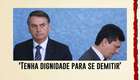 'Tenha dignidade para se demitir', disse Bolsonaro a Moro em mensagem obtida pela PF