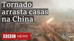 Tornado destrói casas e rede elétrica em cidade chinesa