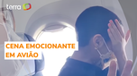 The flight crew honors the child who had a bone marrow transplant