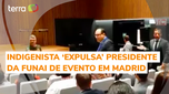 The president of Funai is called a militiaman and leaves the Madrid event