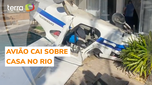 Avião ultraleve cai sobre casa na zona oeste do Rio