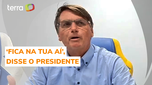 Bolsonaro se irrita com assessor durante live semanal