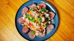 Recipe for a classic ceviche, very refreshing and easy to make.
