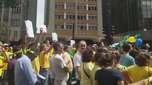 "Não vamos admitir afronta", diz manifestante sobre Lula