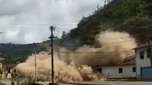 Casarões são destruídos por queda de barranco em Ouro Preto