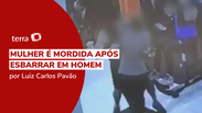 Mulher leva mordida após esbarrar em homem em academia de GO