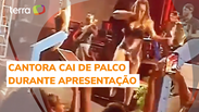 Cantora cai de palco durante apresentação no Piauí