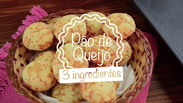 Pão de queijo de 3 ingredientes