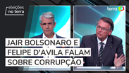 Bolsonaro diz que "tirou escândalos de corrupção das manchetes" ao responder Felipe d'Ávila