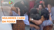 Mulheres caem em fossa durante festa de anivers&aacute;rio na Bahia