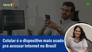 Celular é o dispositivo mais usado pra acessar internet no Brasil