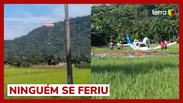 Avião com cinco pessoas cai em Santa Catarina