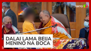 Dalai Lama beija menino na boca e se desculpa após vídeo viralizar