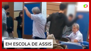 Aluno intimida e tenta derrubar professor de cadeira em escola no interior de SP