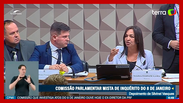 Senadora Eliziane Gama (PSD-MA) manda deputado Delegado Éder Mauro (PL-PA) 'calar a boca' em CPMI