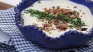 Creme de Palmito com Bacon