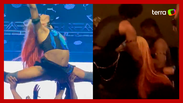 Pabllo Vittar cai ap&oacute;s ser suspensa por bailarinos durante show em Vit&oacute;ria