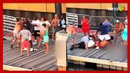 Alabama park riot ends in widespread brawling and arrest