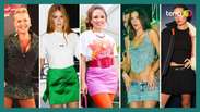 The mini skirt conquers famous looks and you will want to wear it