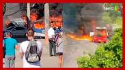 27 ônibus são incendiados após morte de miliciano no Rio de Janeiro