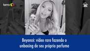 Beyoncé: vídeo raro fazendo unboxing de seu próprio perfume