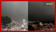 Temporal transforma dia em noite no Rio de Janeiro 