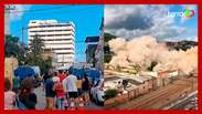 Former university buildings have imploded in Rio de Janeiro