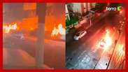 Santos na Série B: torcedores se revoltam e queimam veículos após rebaixamento inédito