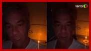Alexandre Correa records a video by candlelight and says he lives comfortably: 