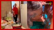 Elderly woman faints after son unexpectedly appears at Christmas: 